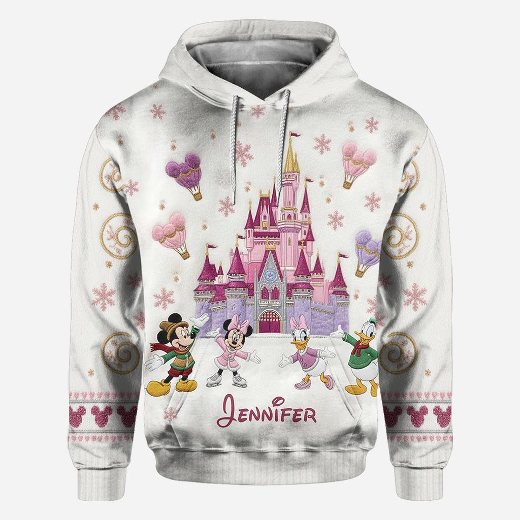 Personalized Winter Castle All Over Shirt Custom Name Gift All Over Shirt GradoCreations