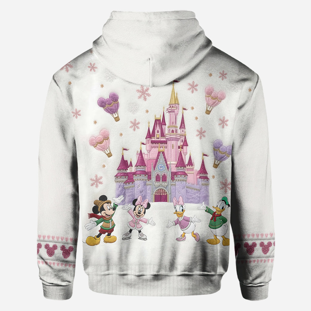 Personalized Winter Castle All Over Shirt Custom Name Gift All Over Shirt GradoCreations