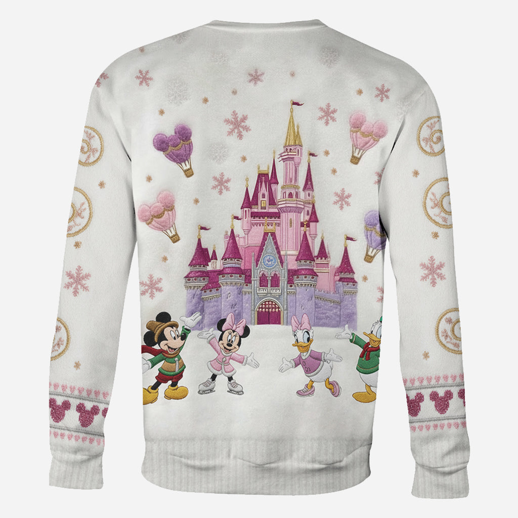 Personalized Winter Castle All Over Shirt Custom Name Gift All Over Shirt GradoCreations