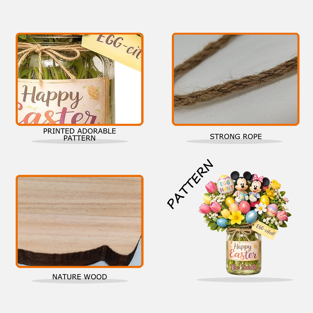 Personalized Easter Home Décor Custom Mouse Shaped Wood Sign Wood Sign GradoCreations