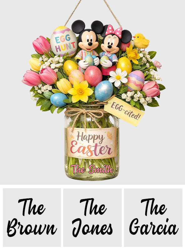 Personalized Easter Home Décor Custom Mouse Shaped Wood Sign Wood Sign GradoCreations