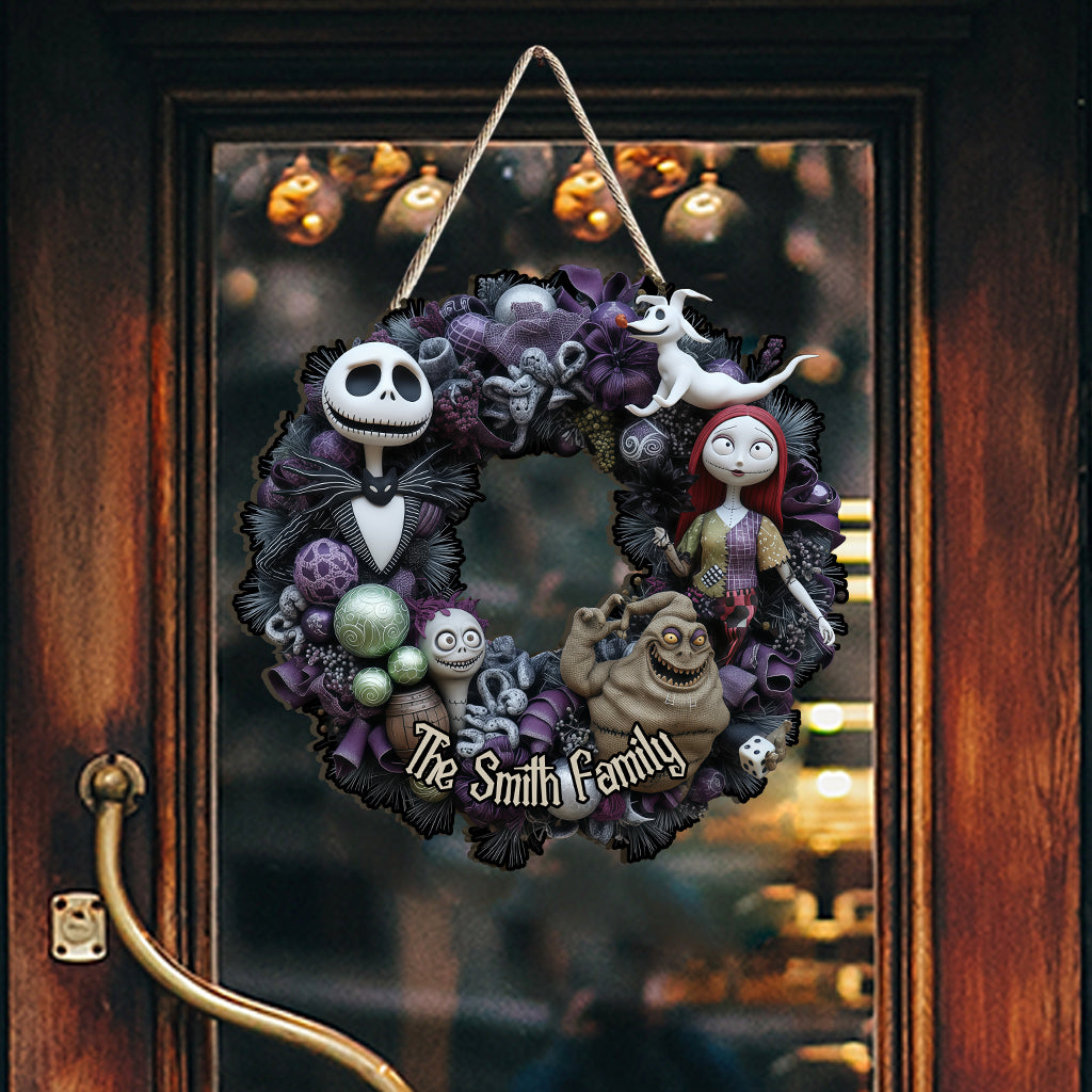 Personalized Nightmare Before Christmas Wood Sign Unique Gift Wood Sign GradoCreations