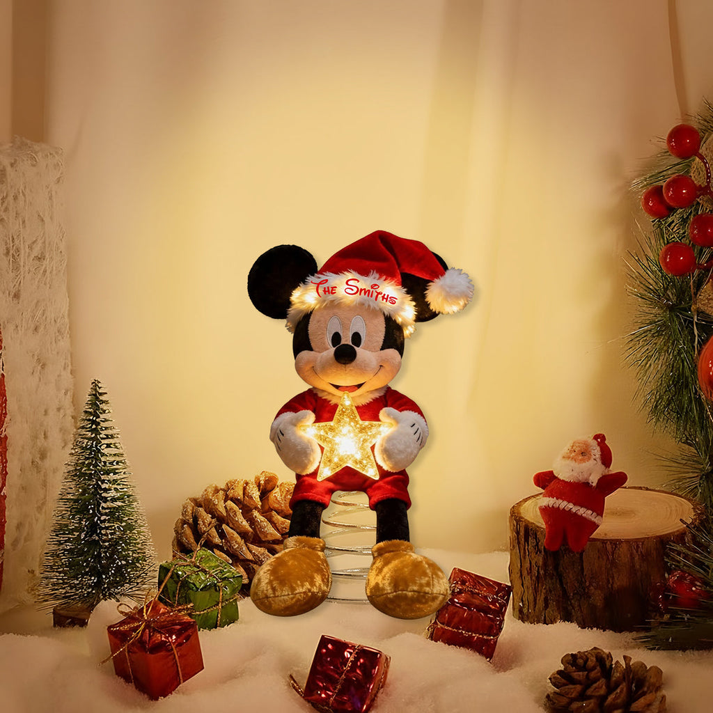 Personalized LED Light Acrylic Christmas Tree Topper for Family LED Light Tree GradoCreations