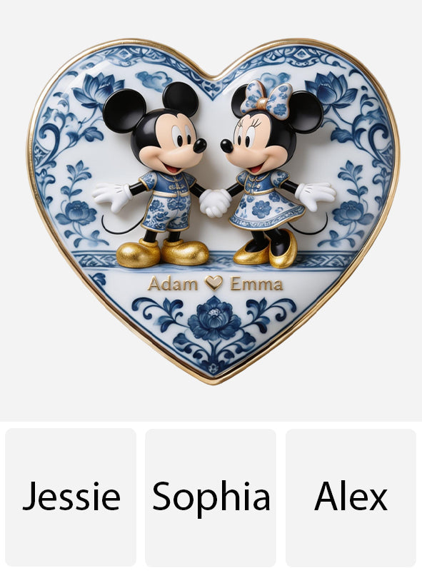 Personalized 3D Embossed Enamel Pin Custom Couple Gift 3D Embossed Enamel Pin GradoCreations