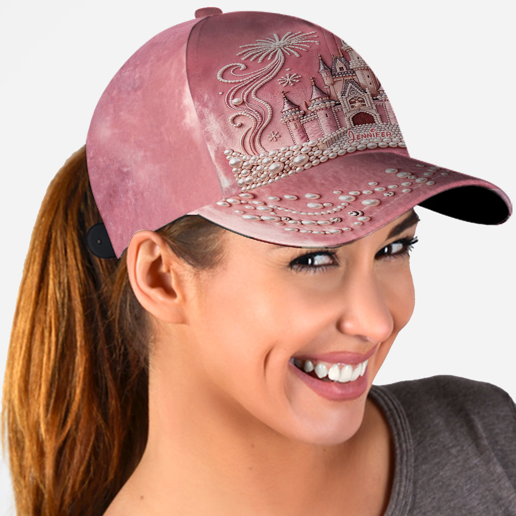 Personalized Pink Dream Castle Classic Cap for Kids Classic Cap GradoCreations