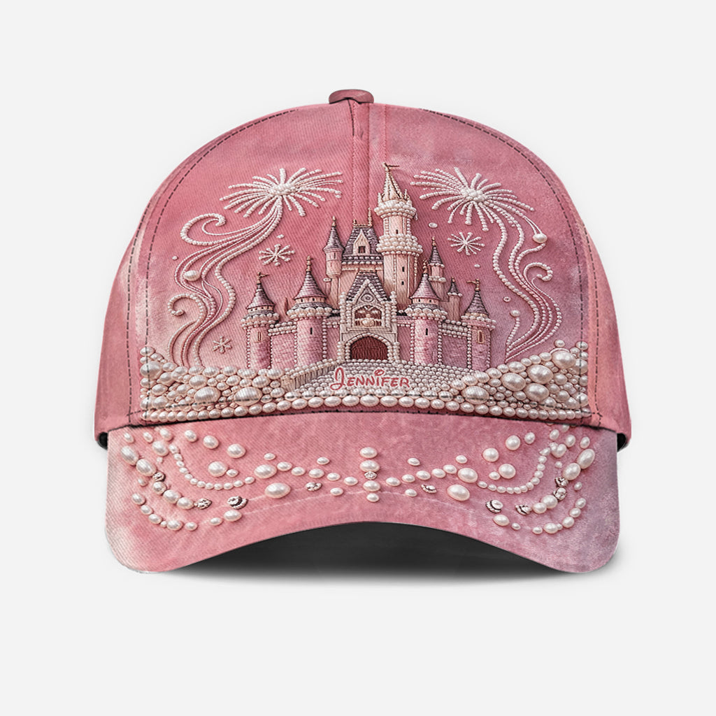 Personalized Pink Dream Castle Classic Cap for Kids Classic Cap GradoCreations