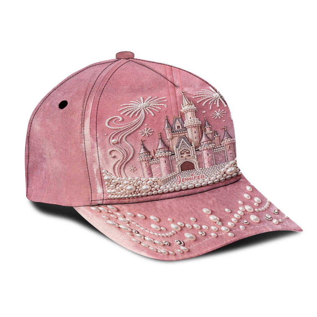 Personalized Pink Dream Castle Classic Cap for Kids Classic Cap GradoCreations