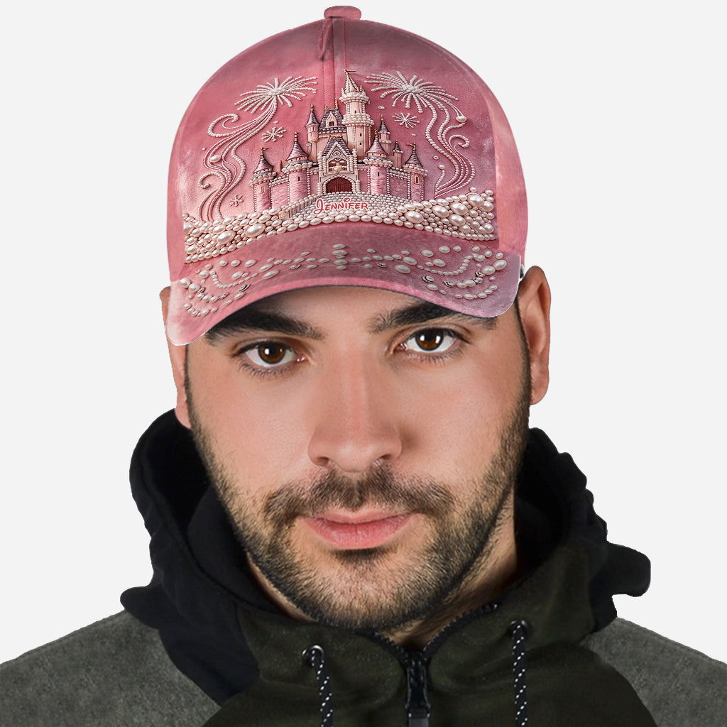 Personalized Pink Dream Castle Classic Cap for Kids Classic Cap GradoCreations