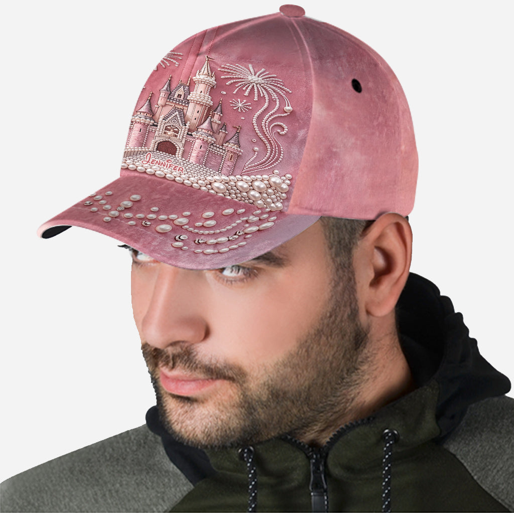 Personalized Pink Dream Castle Classic Cap for Kids Classic Cap GradoCreations
