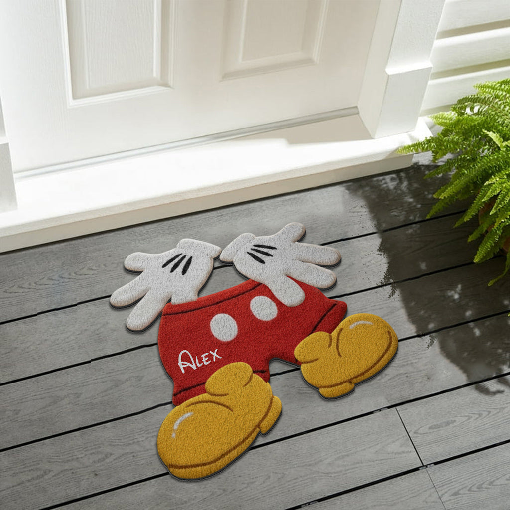 Personalized Mickey Mouse Non-Slip Tufted Rug Custom Name Gift for Kids Non-Slip Tufted Rug GradoCreations