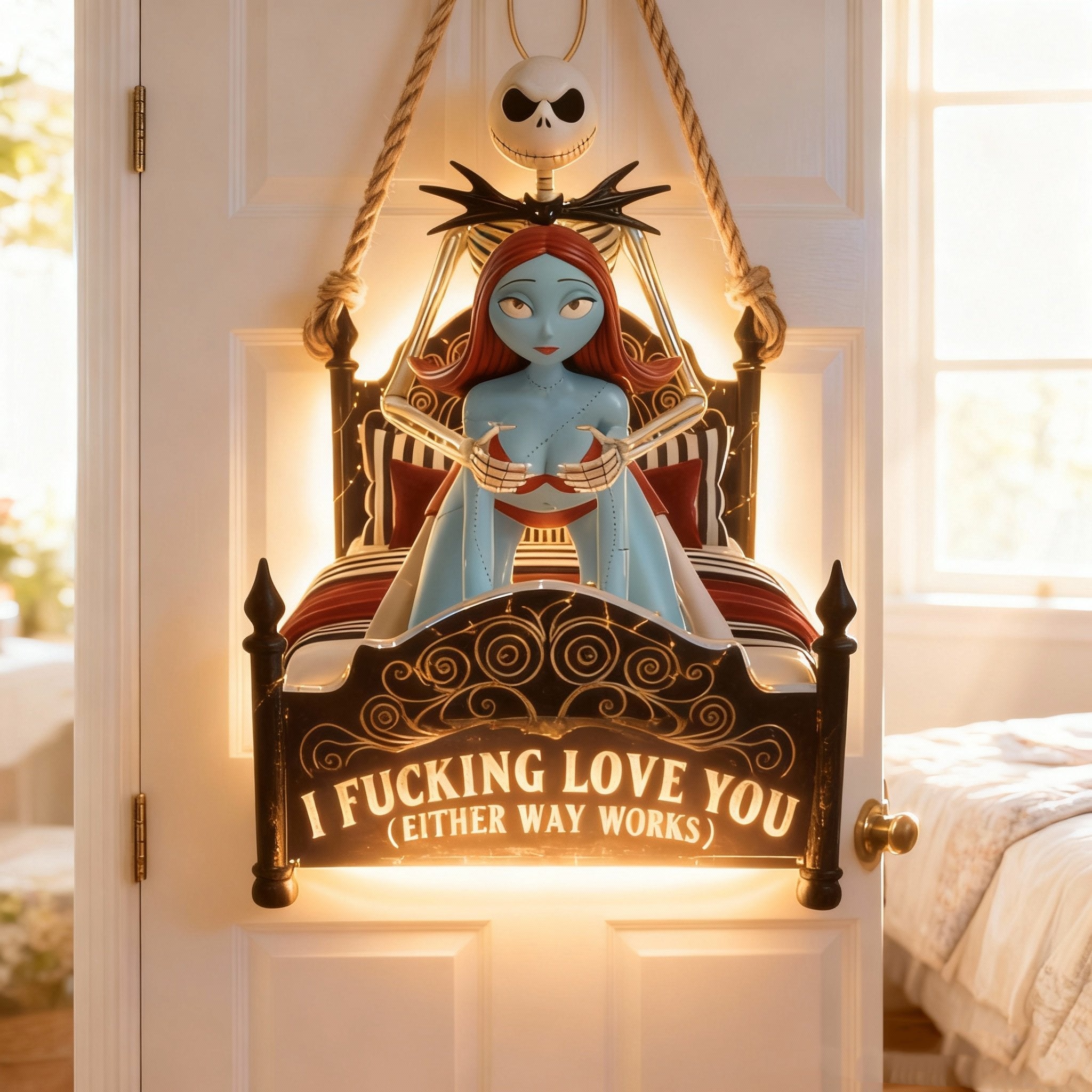 Personalized Nightmare LED Acrylic Sign for Couples | Unique Gift LED Light Acrylic Sign GradoCreations