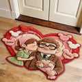 Personalized Up Movie Couple Shaped Doormat Home Sweet Home Gift Shaped Doormat GradoCreations