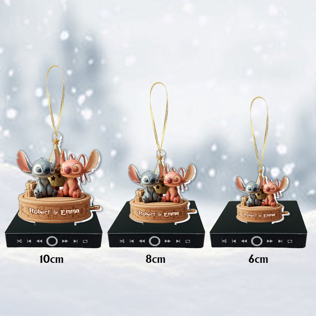Personalized Ohana Music Ornament Custom Sound Gift for Christmas Music Ornament GradoCreations