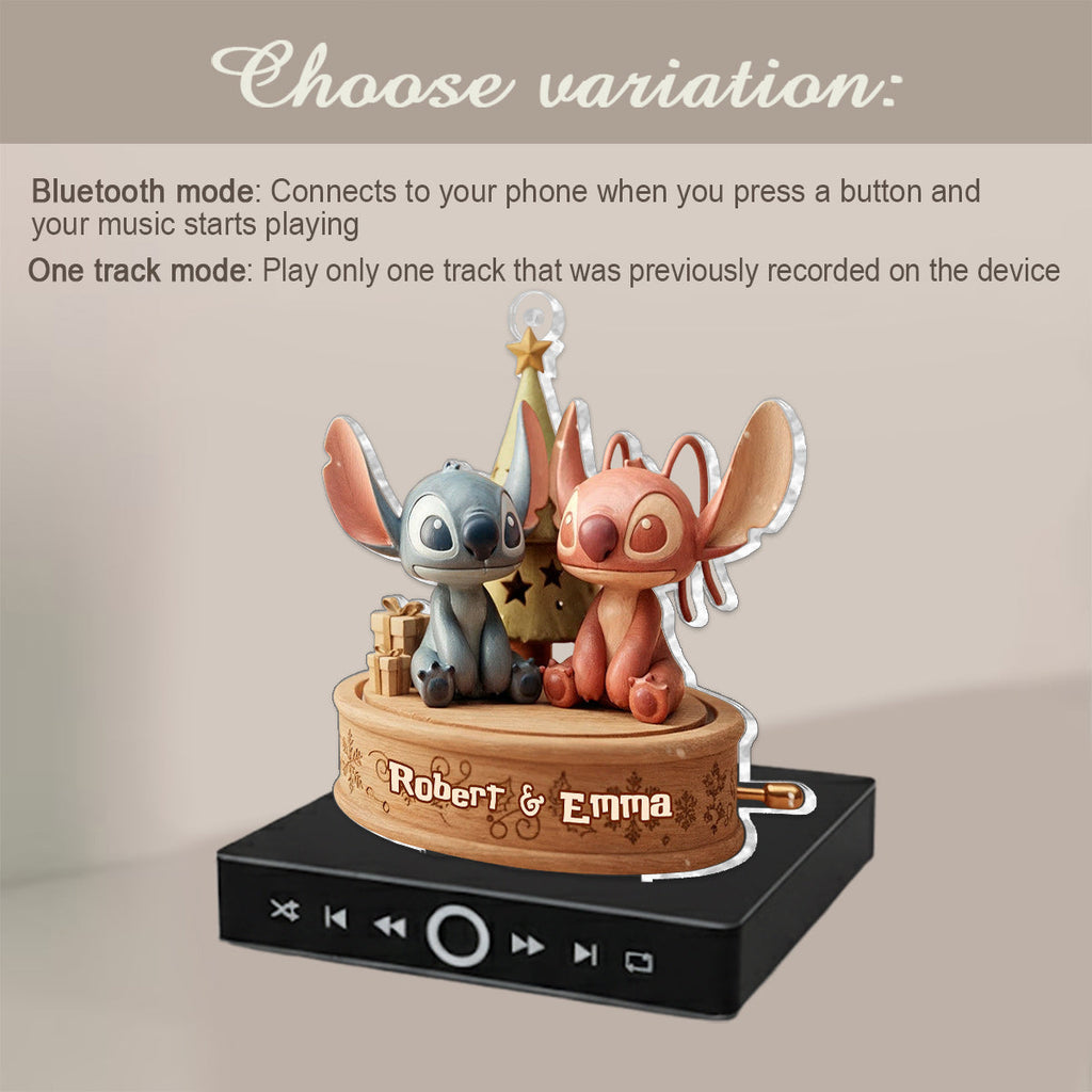 Personalized Ohana Music Ornament Custom Sound Gift for Christmas Music Ornament GradoCreations