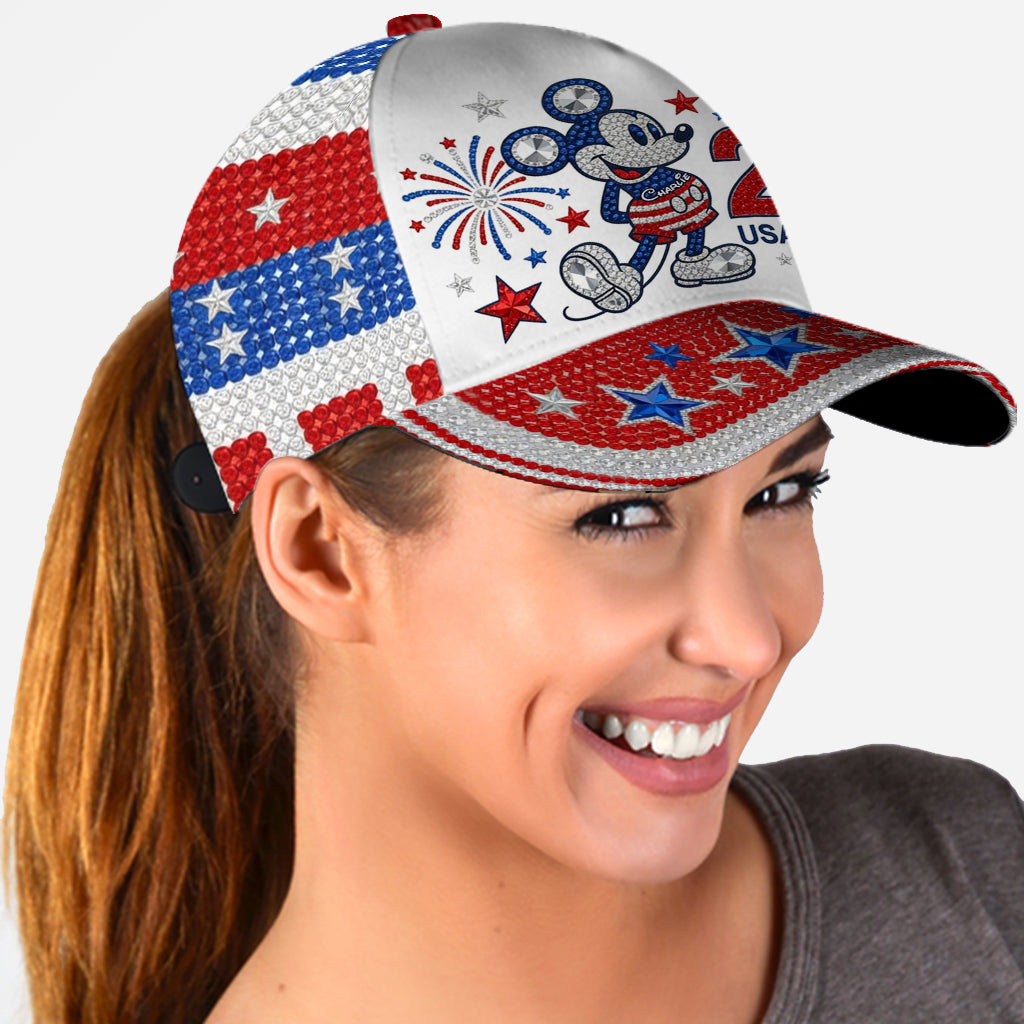 Personalized 250th USA Anniversary Classic Cap with Mickey Classic Cap GradoCreations