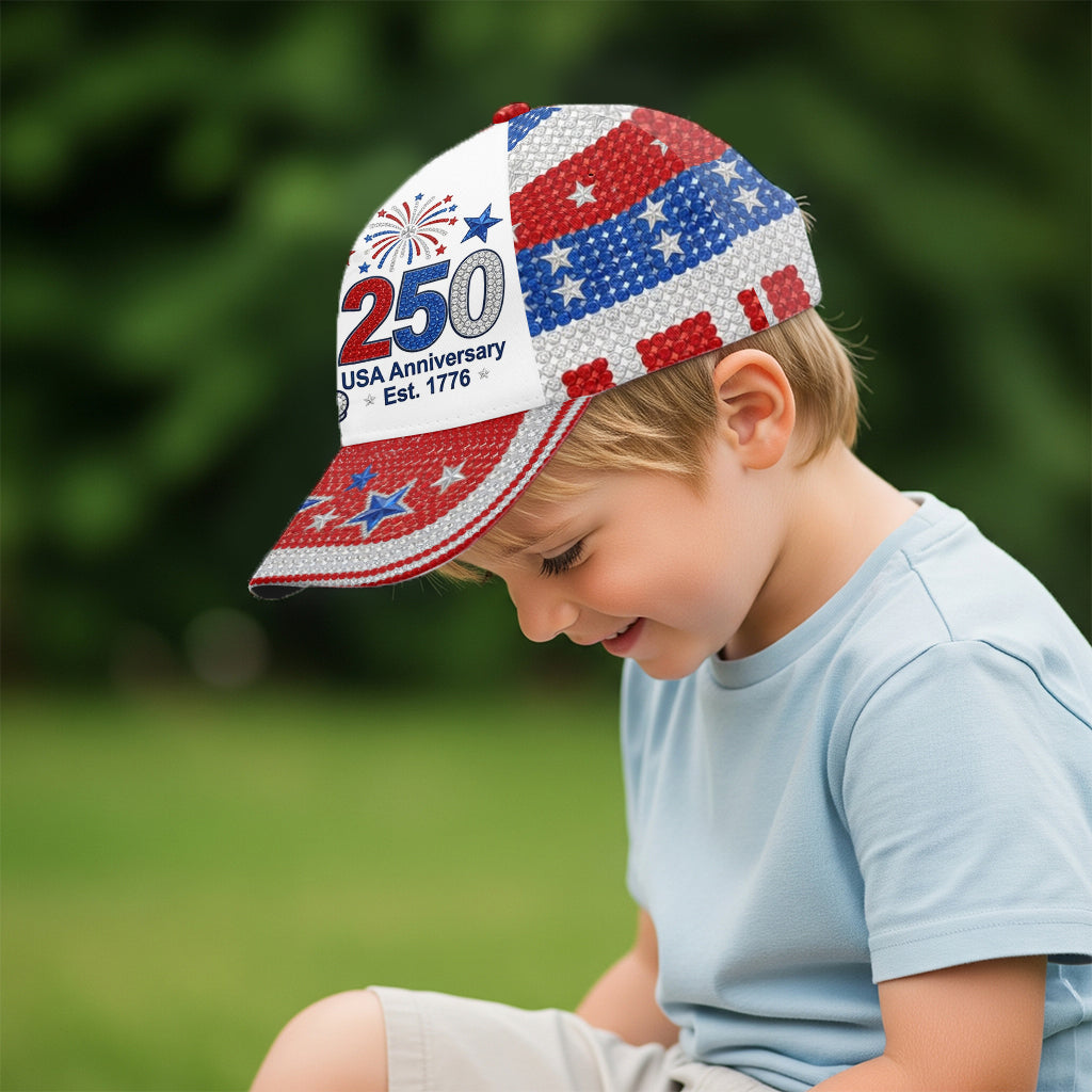 Personalized 250th USA Anniversary Classic Cap with Mickey Classic Cap GradoCreations