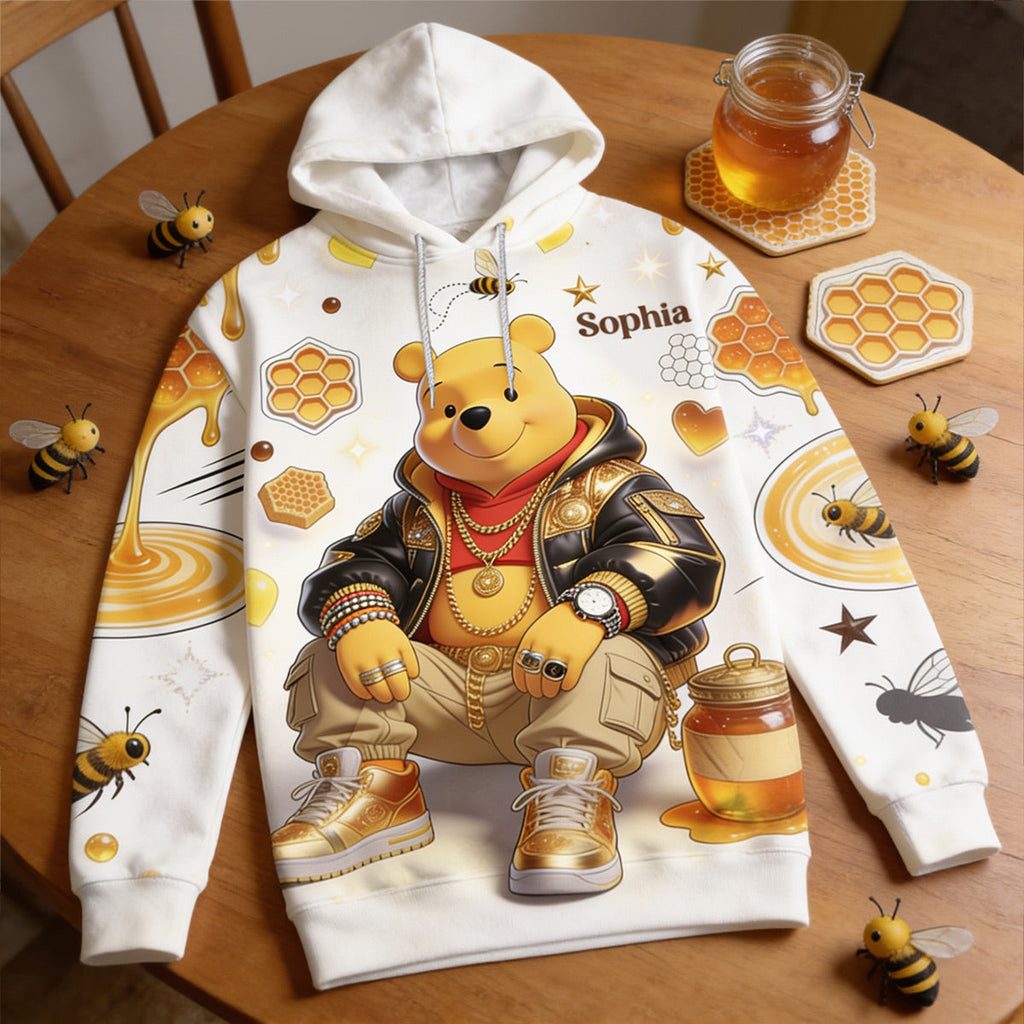 Personalized Cool Honey Bear All Over Shirt Gift for Movie Fans AOP Shirt GradoCreations