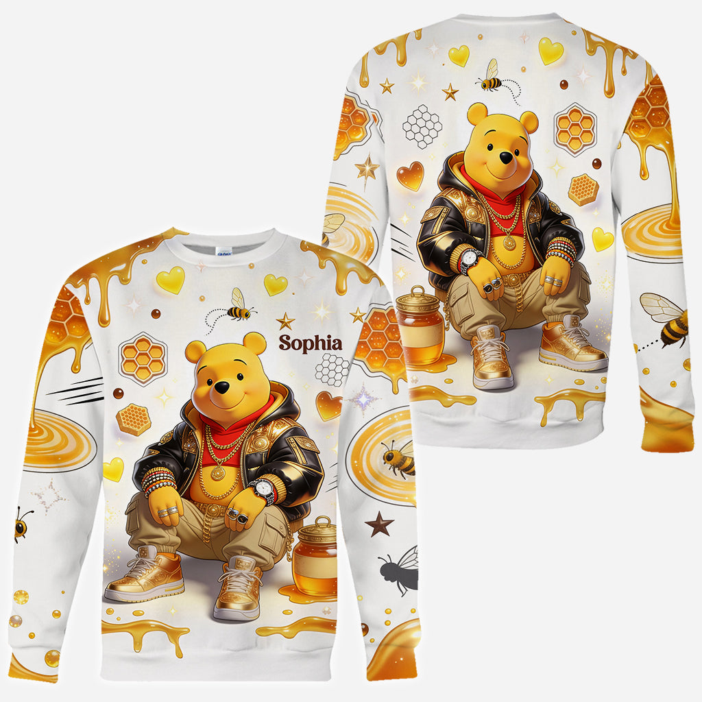 Personalized Bear All Over Shirt Custom Name Gift for Kids All Over Shirt GradoCreations