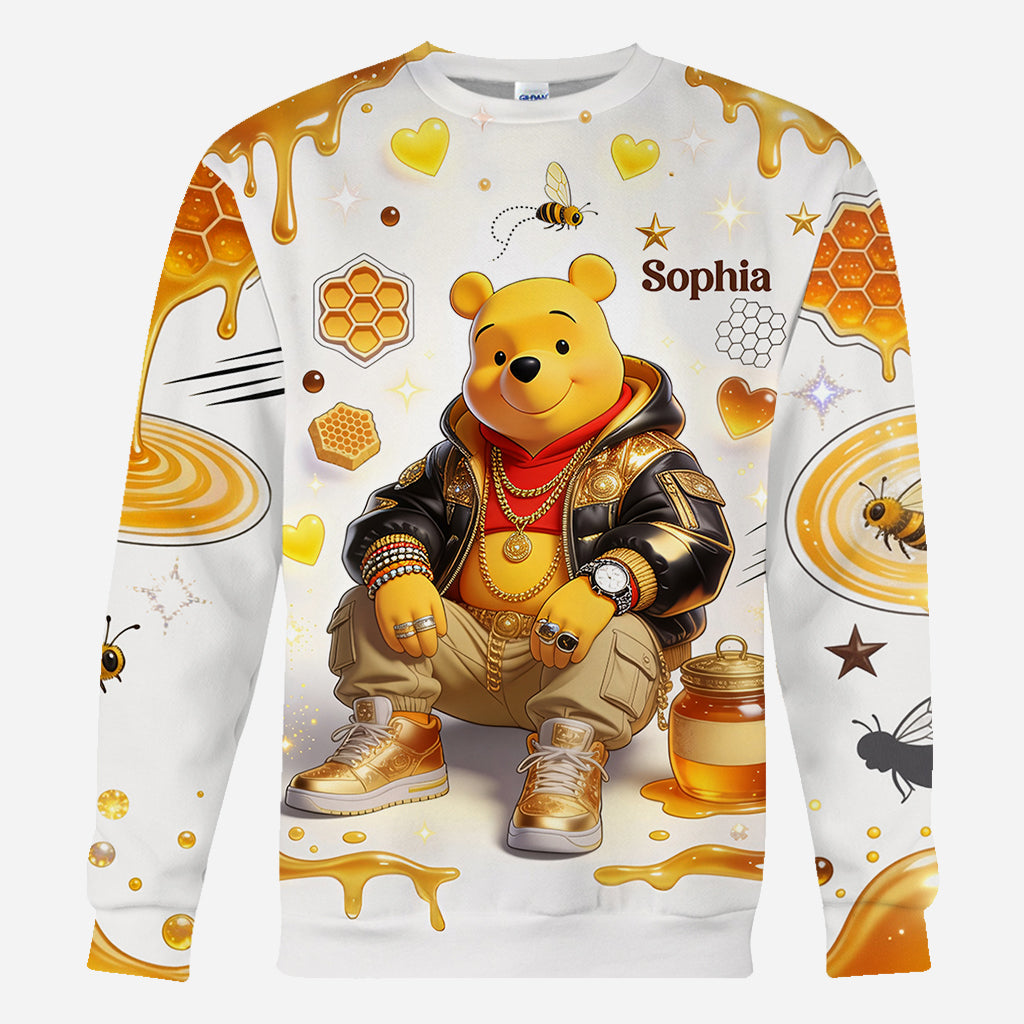 Personalized Bear All Over Shirt Custom Name Gift for Kids All Over Shirt GradoCreations