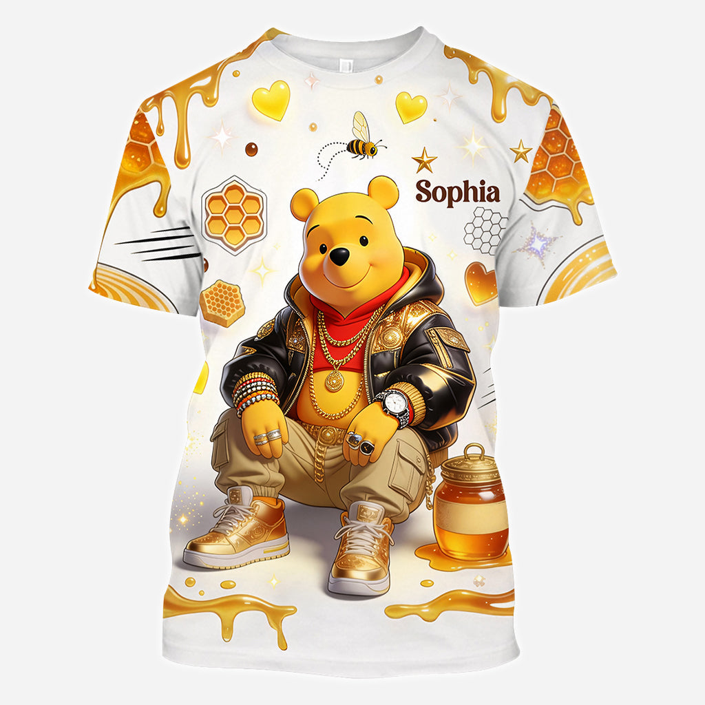 Personalized Cool Honey Bear All Over Shirt Gift for Movie Fans AOP Shirt GradoCreations