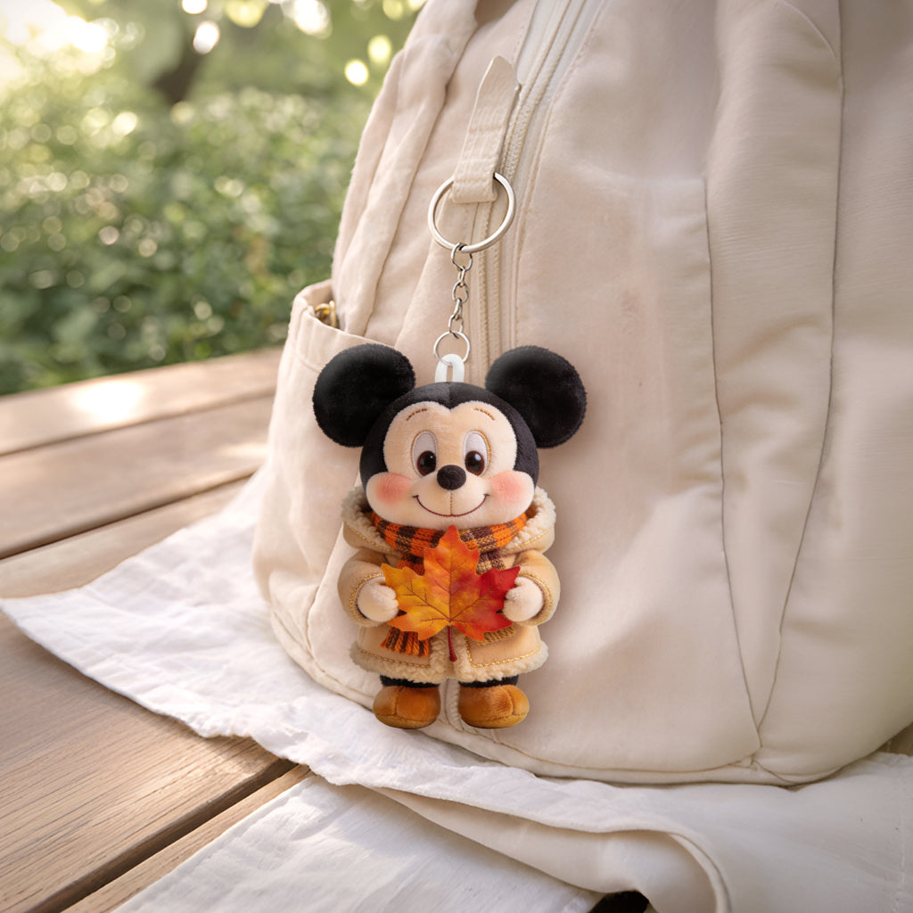 Personalized Autumn Mouse Tumbler with Plush Charm Gift Idea Tumbler With Plush Charm GradoCreations