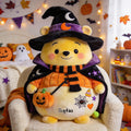 Personalized Yellow Bear Faux Fur Pillow Halloween Gift Premium Faux Fur Pillow GradoCreations