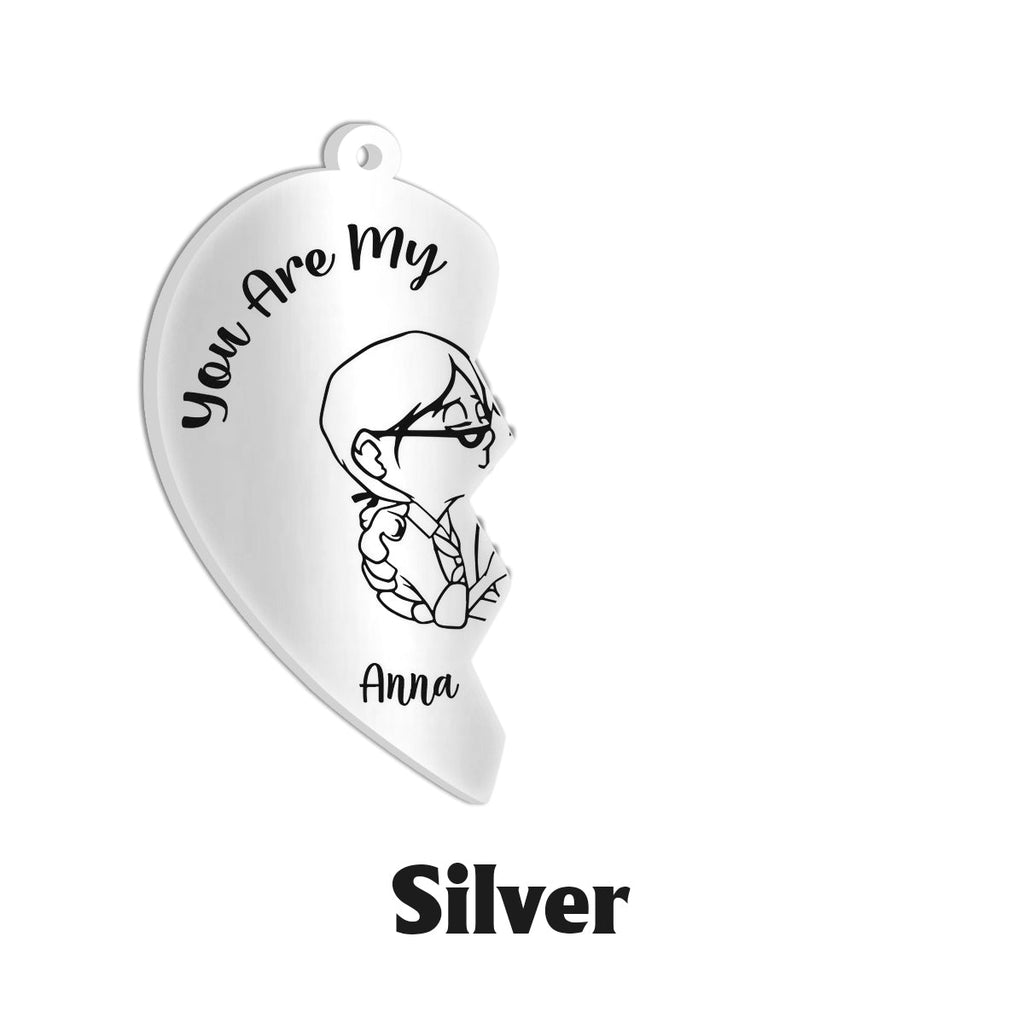 Personalized Matching Pendant Necklace for Couples | You Are My Greatest Adventure Matching Pendant Necklace GradoCreations