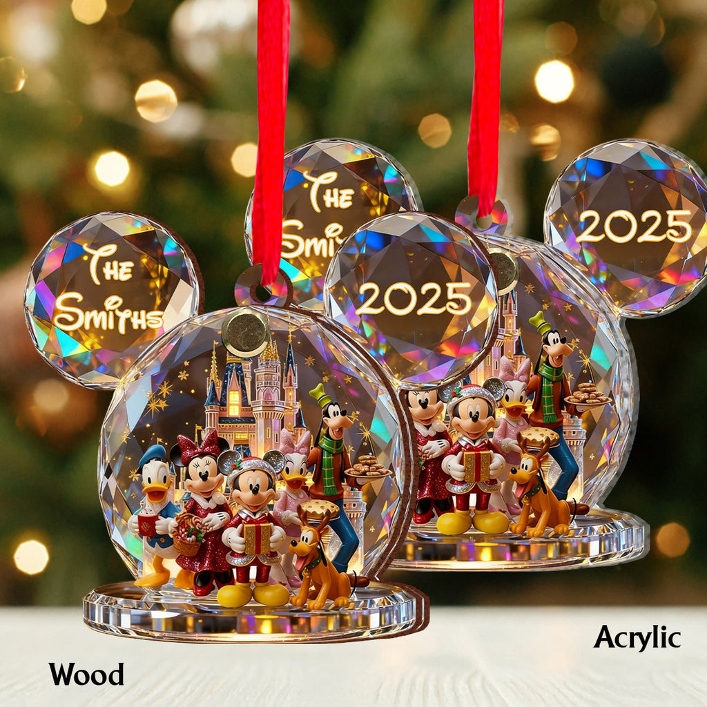 Personalized Flip Ornament with Photo & Name for Christmas Gift Flip Ornament GradoCreations