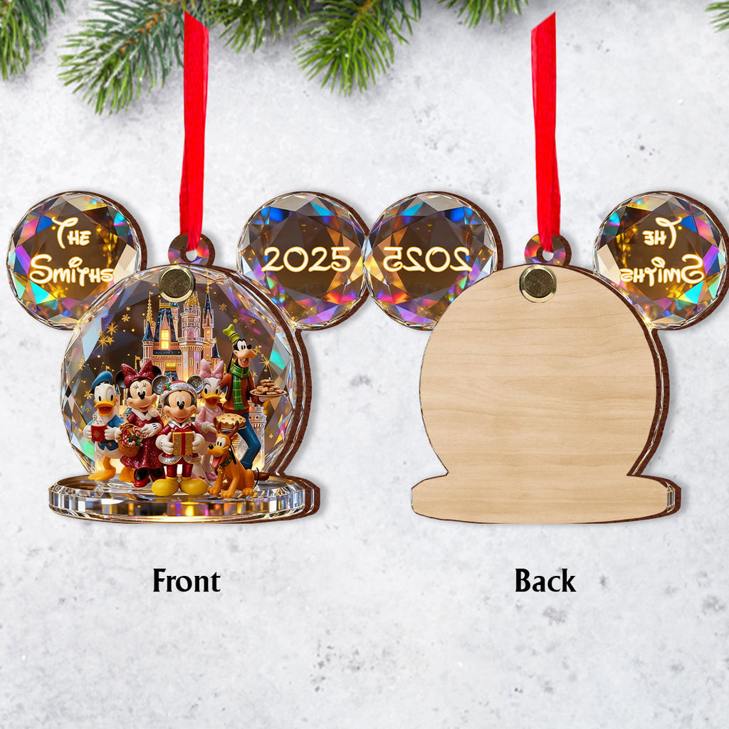 Personalized Flip Ornament with Photo & Name for Christmas Gift Flip Ornament GradoCreations