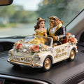 Personalized Beauty and the Beast Car Dashboard Plaque Gift Car Dashboard Plaque GradoCreations