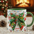 Personalized Christmas Accent Mug with Grinch Design & Name Accent Mug GradoCreations