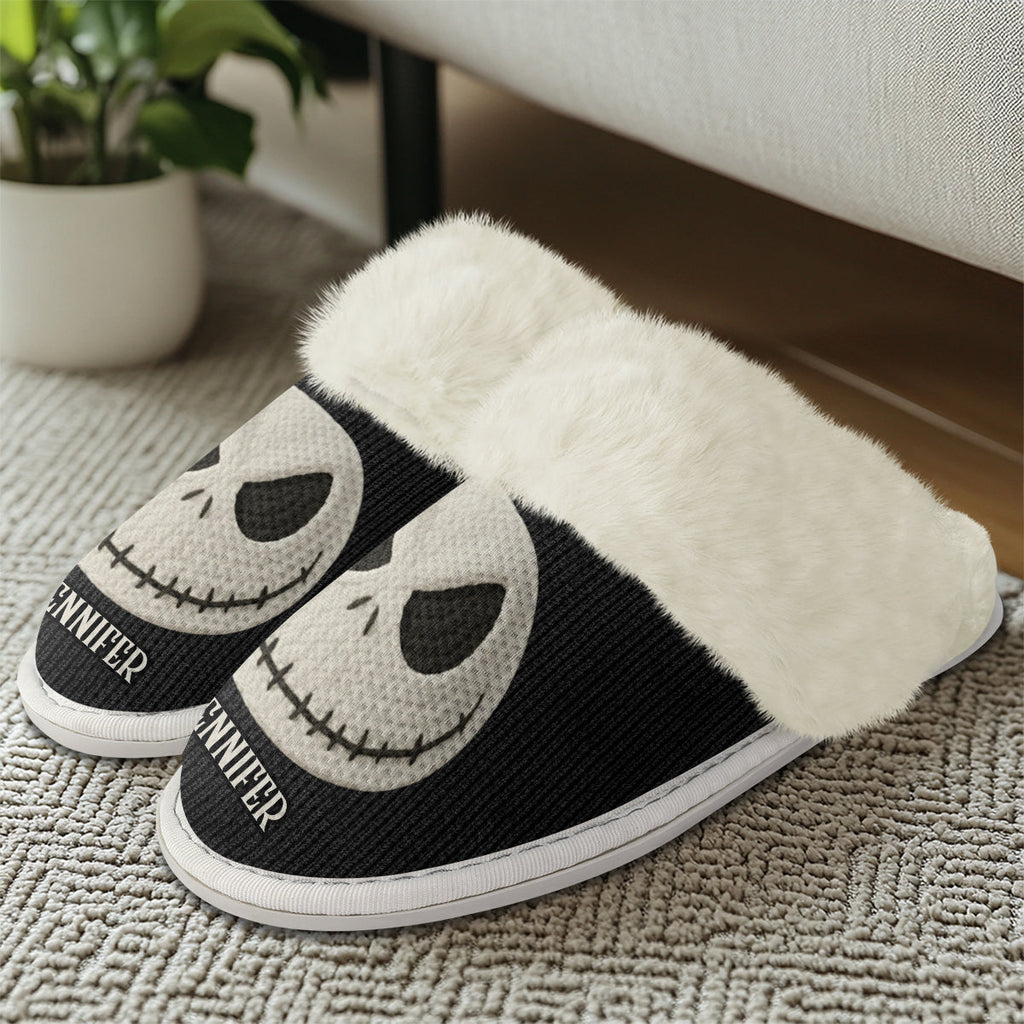 Personalized Nightmare Slippers Custom Name Gift for Halloween Slippers GradoCreations