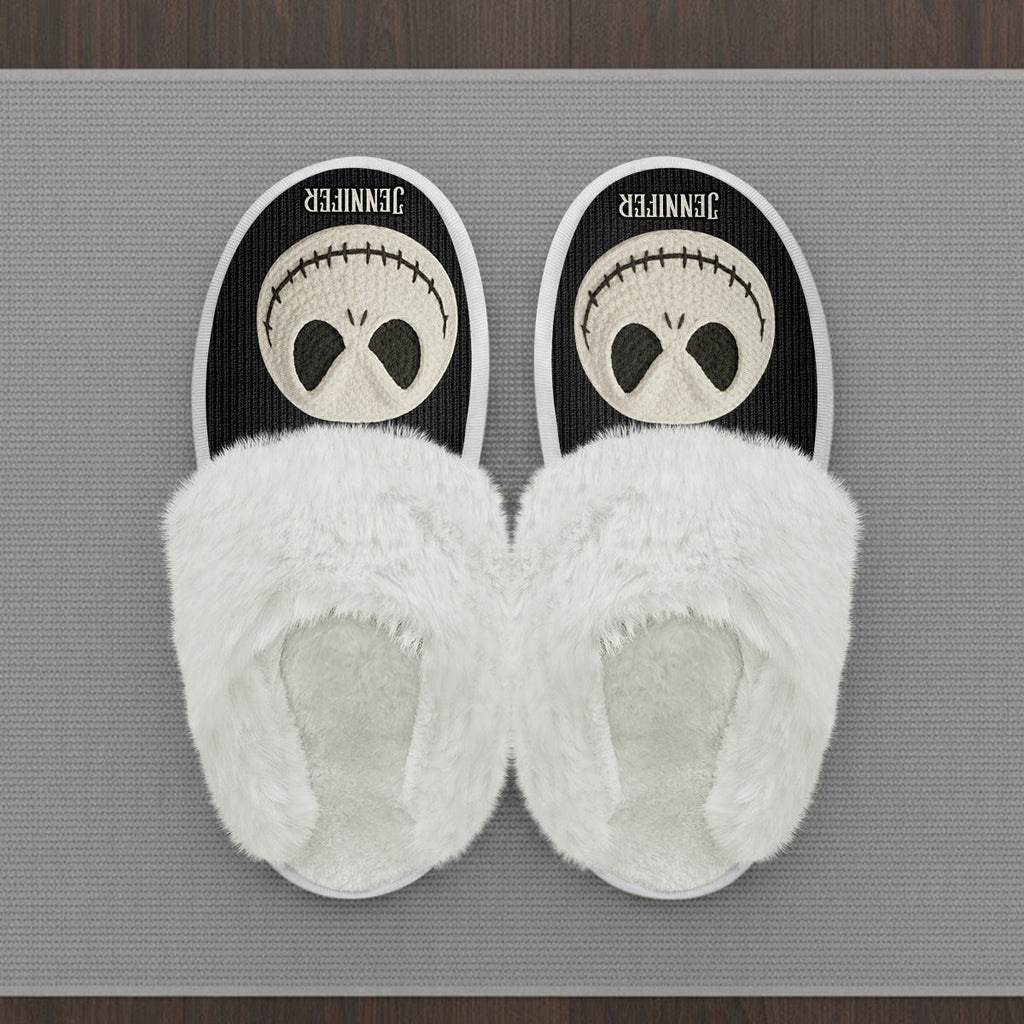 Personalized Nightmare Slippers Custom Name Gift for Halloween Slippers GradoCreations