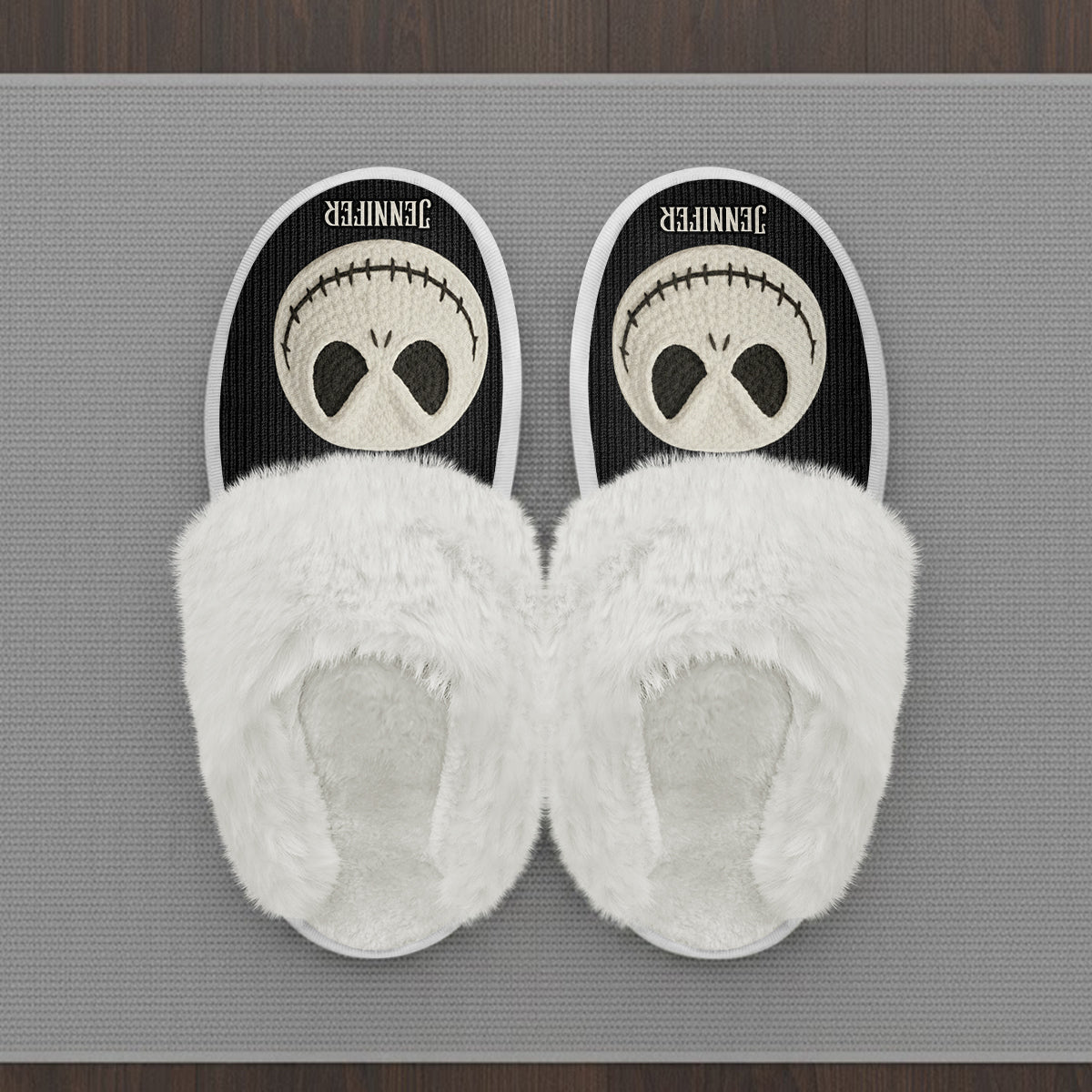 Personalized Nightmare Slippers Custom Name Gift for Halloween Slippers GradoCreations