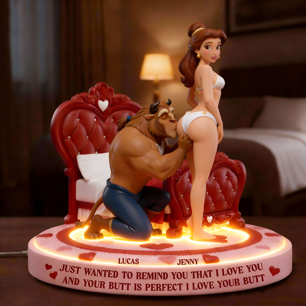 Personalized Beauty and the Beast Acrylic Plaque Custom Gift for Couple Custom Shaped Acrylic Plaque GradoCreations