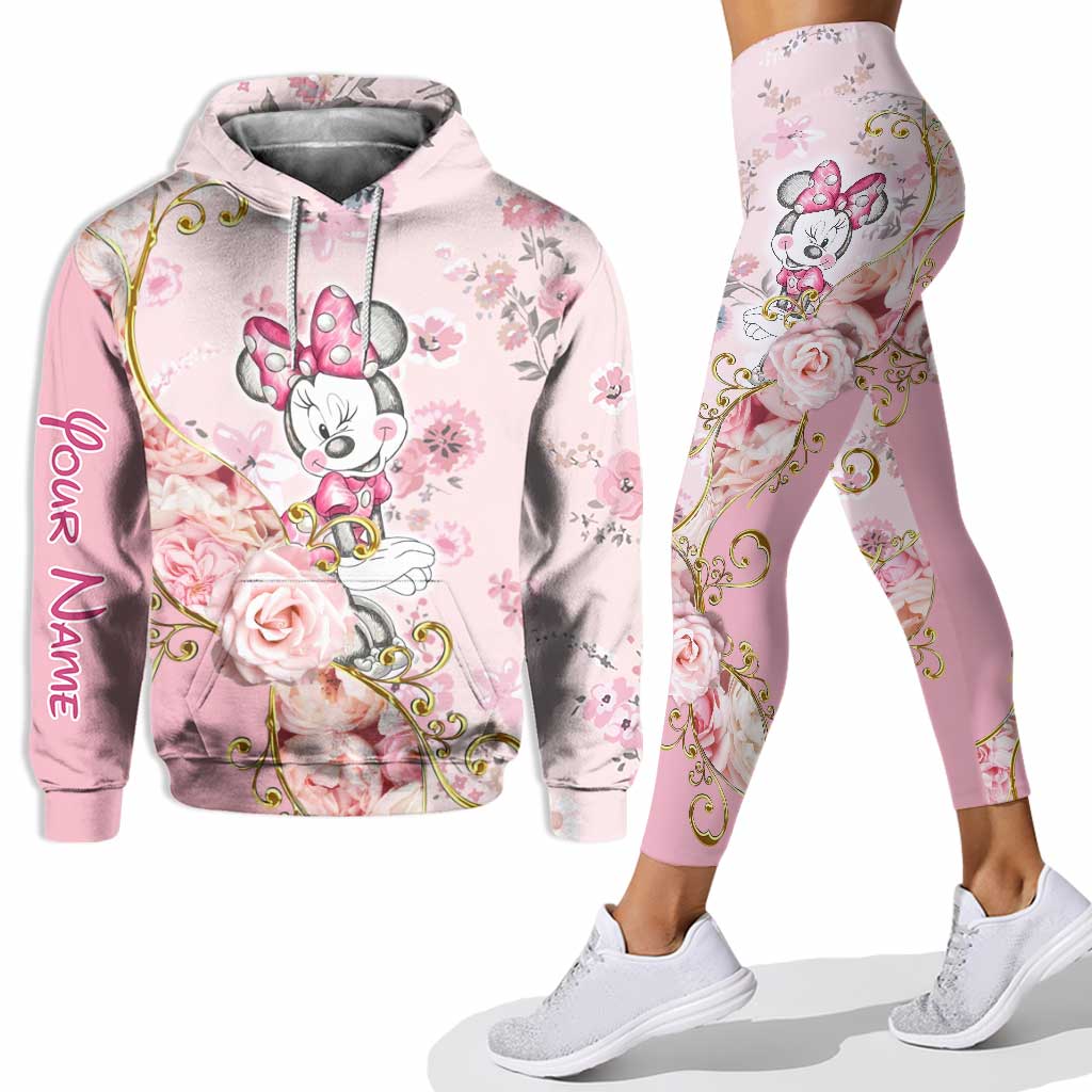 Personalized Minnie Mouse Hoodie and Leggings Set for Girls Hoodie & Leggings GradoCreations