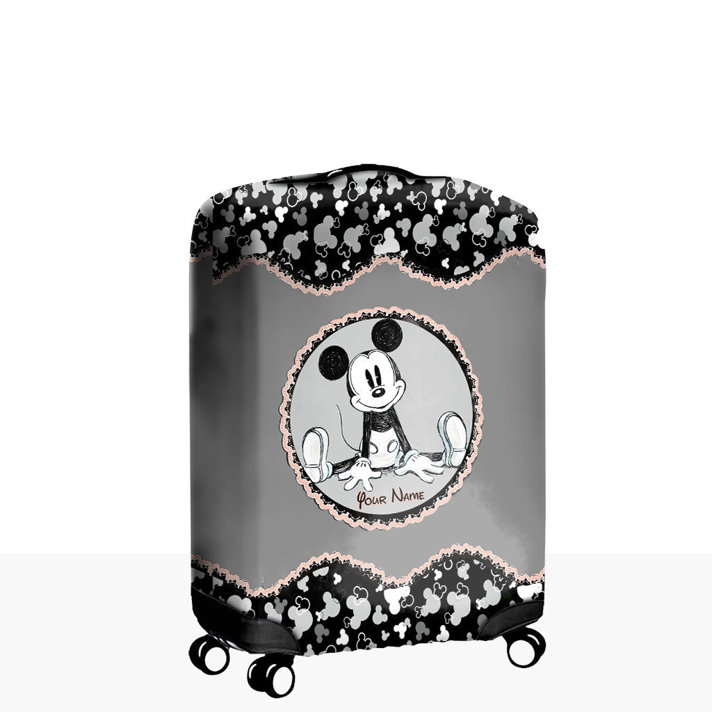 Personalized Mouse Ears Luggage Cover Custom Name Travel Gift Luggage Cover GradoCreations