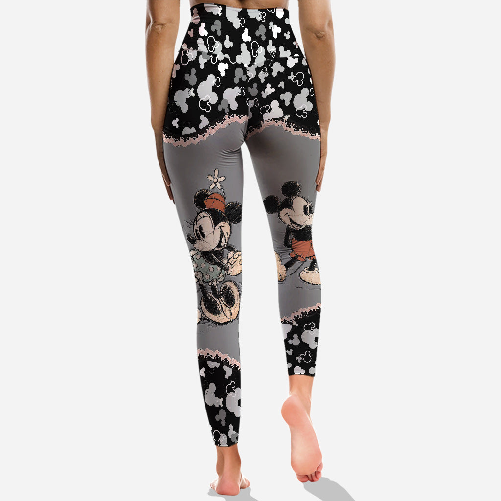 Personalized Mickey Mouse Hoodie and Leggings for Couples | Anniversary Gift Hoodie & Leggings GradoCreations