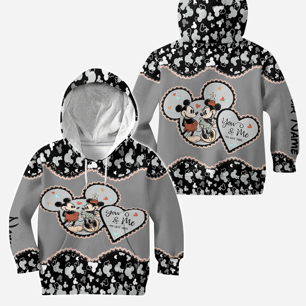 Personalized Mickey Mouse Hoodie and Leggings for Couples | Anniversary Gift Hoodie & Leggings GradoCreations