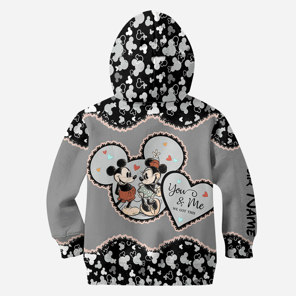 Personalized Mickey Mouse Hoodie and Leggings for Couples | Anniversary Gift Hoodie & Leggings GradoCreations