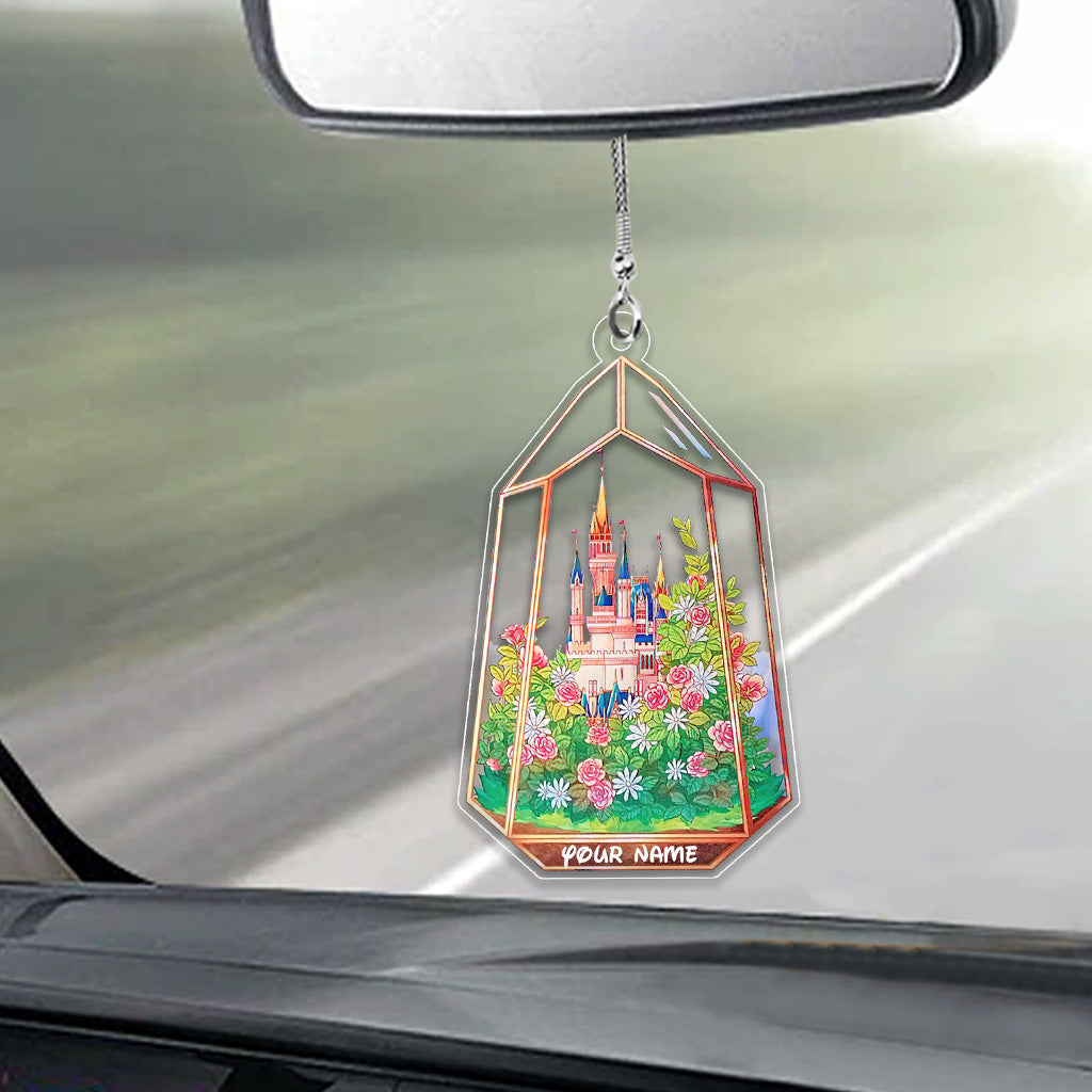Personalized Magical Castle Car Ornament Custom Name Gift Car Ornament GradoCreations