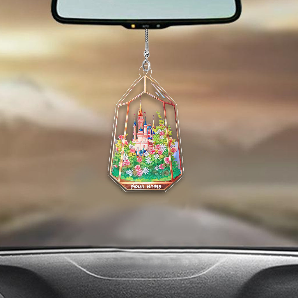 Personalized Magical Castle Car Ornament Custom Name Gift Car Ornament GradoCreations