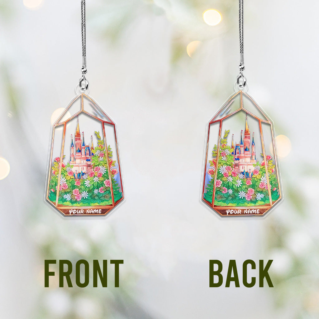 Personalized Magical Castle Car Ornament Custom Name Gift Car Ornament GradoCreations