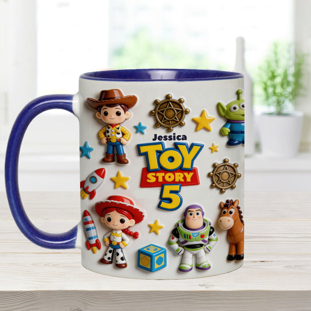 Personalized Toy Story Kids Mug Custom Name Accent Gift Accent Mug GradoCreations