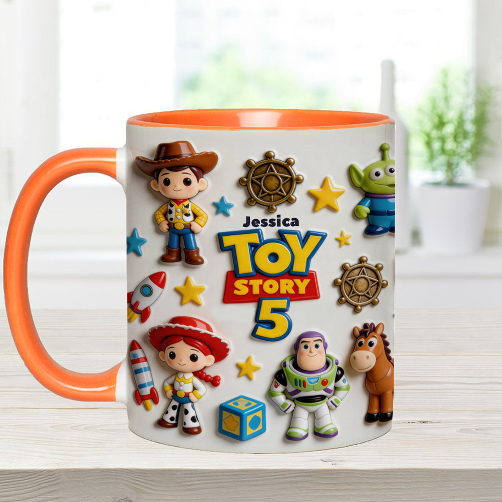 Personalized Toy Story Kids Mug Custom Name Accent Gift Accent Mug GradoCreations
