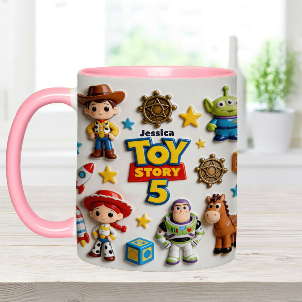 Personalized Toy Story Kids Mug Custom Name Accent Gift Accent Mug GradoCreations