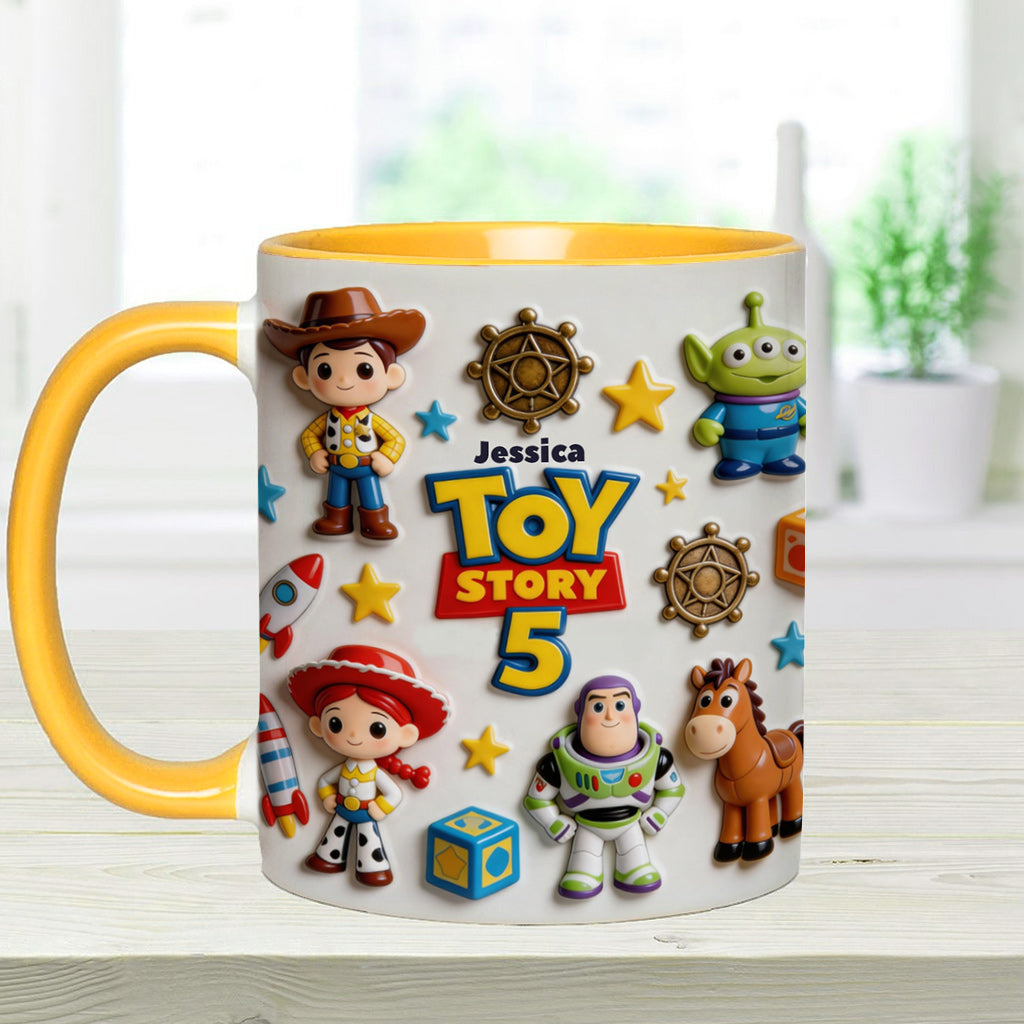 Personalized Toy Story Kids Mug Custom Name Accent Gift Accent Mug GradoCreations