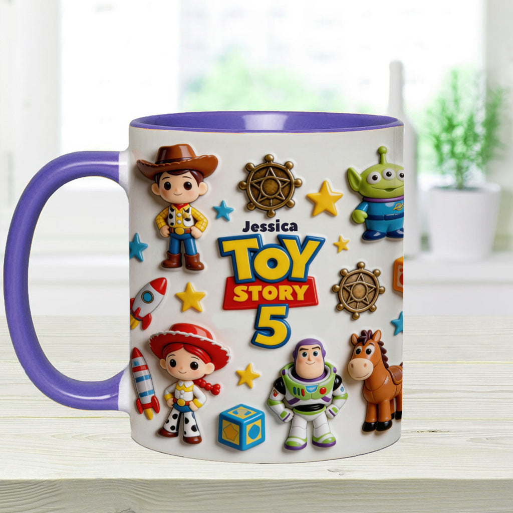 Personalized Toy Story Kids Mug Custom Name Accent Gift Accent Mug GradoCreations