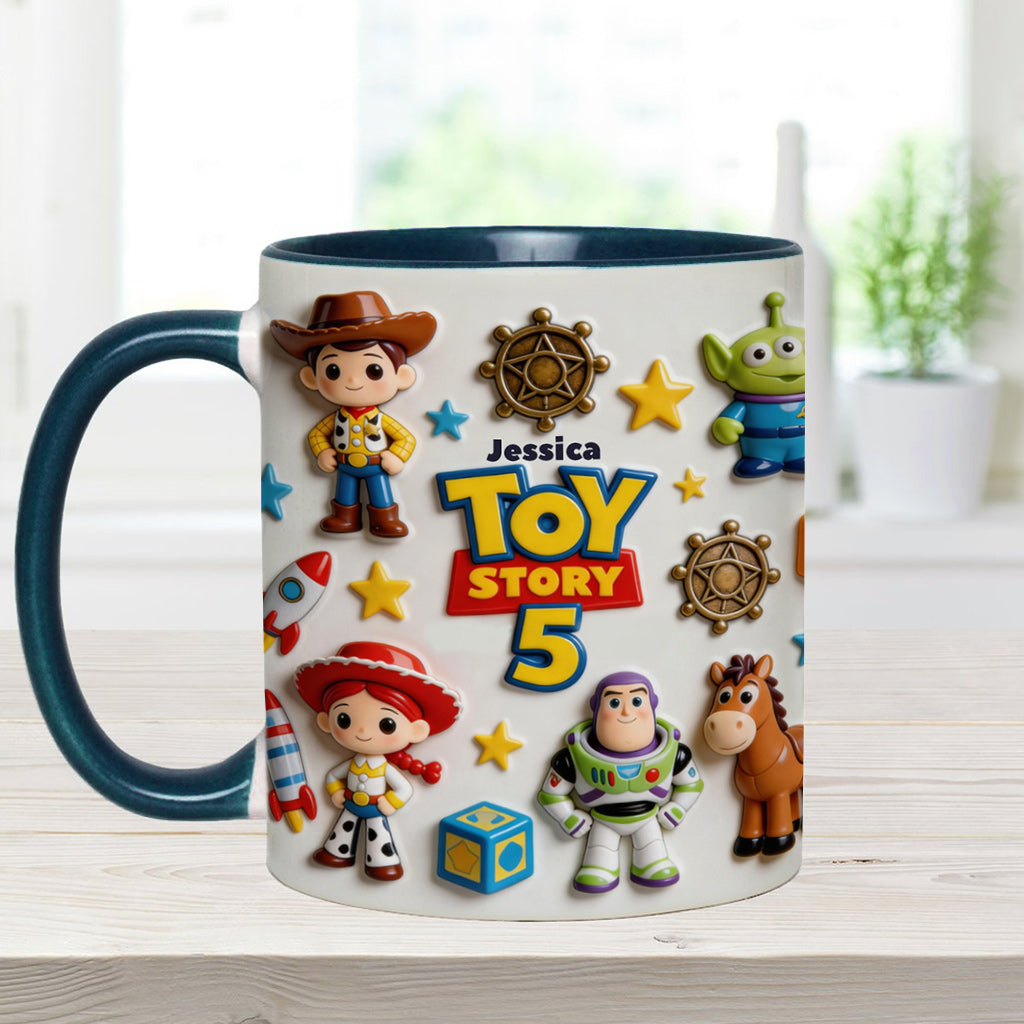 Personalized Toy Story Kids Mug Custom Name Accent Gift Accent Mug GradoCreations