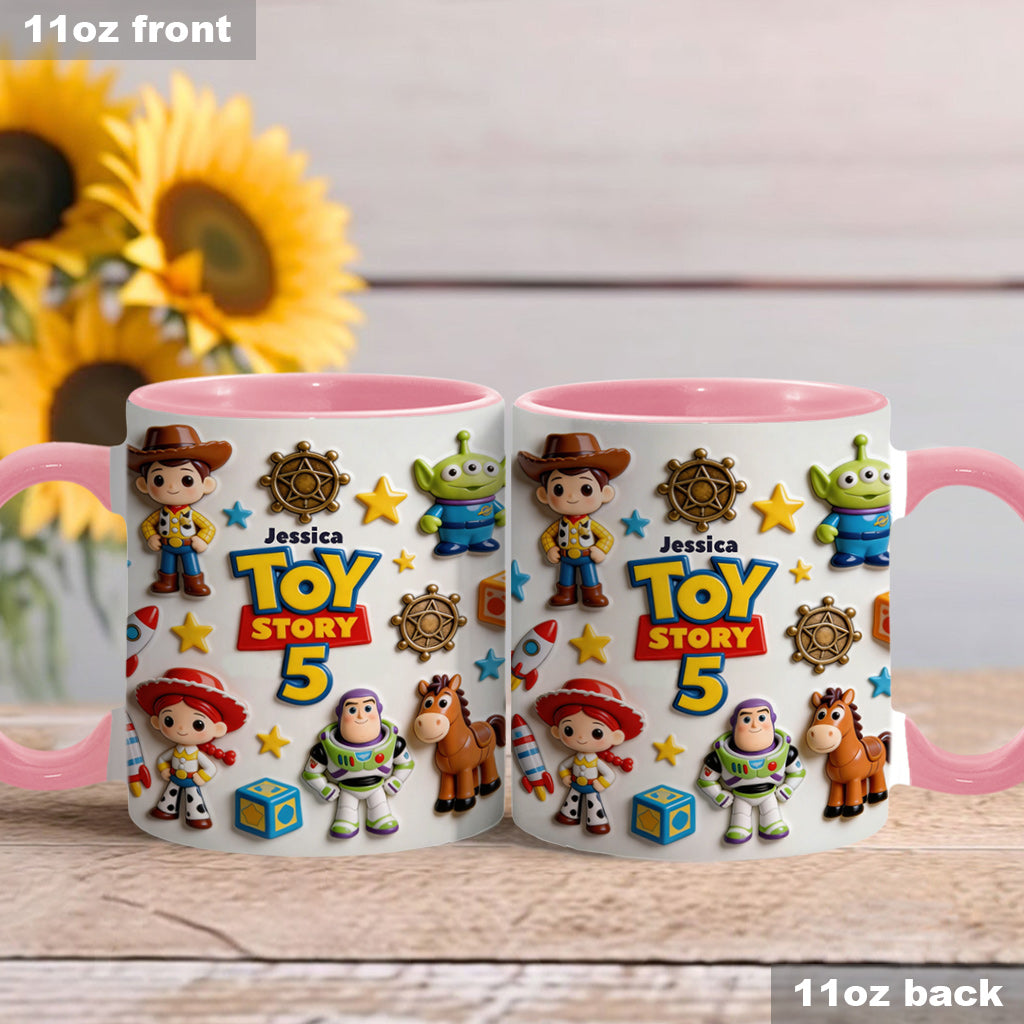 Personalized Toy Story Kids Mug Custom Name Accent Gift Accent Mug GradoCreations